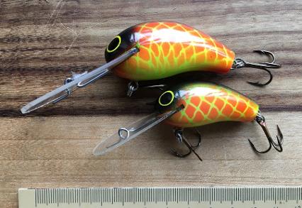 Oar-Gee Pee-Wee Hard Body Lure 75mm Gold Frog