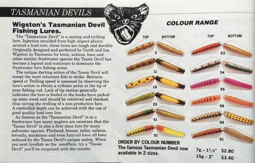 Lofty S Cobra Colour Chart